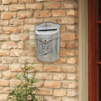 Brievenbus Postbus Nostalgie Verzinkt Vintage Brocante Grijs