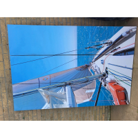 Kamerscherm Maritiem Zeiljacht 120x180 cm 3-luiks