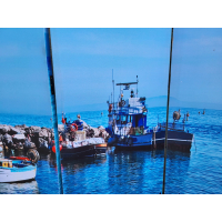 Kamerscherm Maritiem Boten 120x180 cm 3-luiks