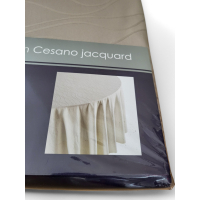 Rond luxe Tafelkleed - Tafellaken - Hoge Kwaliteit - Katoen - Tafelkleed buiten/binnen - Buitenkleed - Tafelkleden - Uitwasbaar - Taupe - Luxe Tafelkleed - Tafellaken - Hoge Kwaliteit - Tafelkleed Katoen - Tafelkleed buiten/binnen - Ø 280 CM