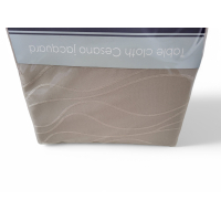 Rond luxe Tafelkleed - Tafellaken - Hoge Kwaliteit - Katoen - Tafelkleed buiten/binnen - Buitenkleed - Tafelkleden - Uitwasbaar - Taupe - Luxe Tafelkleed - Tafellaken - Hoge Kwaliteit - Tafelkleed Katoen - Tafelkleed buiten/binnen - Ø 280 CM