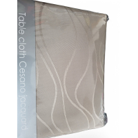 Rond luxe Tafelkleed - Tafellaken - Hoge Kwaliteit - Katoen - Tafelkleed buiten/binnen - Buitenkleed - Tafelkleden - Uitwasbaar - Taupe - Luxe Tafelkleed - Tafellaken - Hoge Kwaliteit - Tafelkleed Katoen - Tafelkleed buiten/binnen - Ø 280 CM