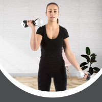 Fitnesshalterset 2 x 3 kg, ergonomische vorm, zeer antislip en aangenaam in de hand, ook met zwetende vingers, Dumbell gewichten halterset voor thuis of in de fitnessstudio, 2x Dumbbells