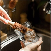 Set 4x met Afwasborstel en Flessenborstels van gerecycled PET en Bamboe Hout Duurzaam & Natuurlijk