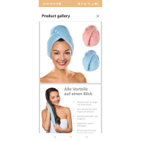 Haartulband (2 stuks) met knoop van zachte microvezels. Ideale tulband handdoek ook voor dik en lang haar