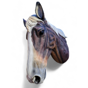 Paardenhoofd two-tone 24x34x48 cm Villa Pottery decoratie - Paard