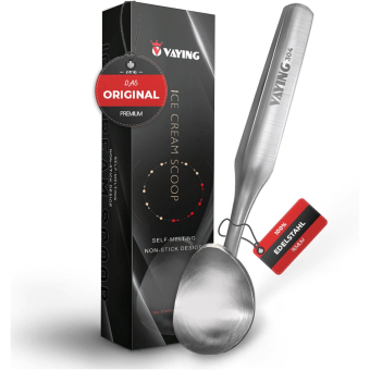 IJslepel - premium ijslepel van roestvrij staal - de ideale ijslepel portioneerder - perfecte ijscrème scoop - must-have in elk huishouden