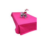 Luxe Tafelkleed - Tafellaken - Hoge Kwaliteit - Tafelkleed Katoen - Tafelkleed buiten/binnen - Buitenkleed - Tafelkleden - Uitwasbaar - Fuchsia - 220x140 CM